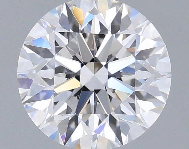 1.26 Carat Round Shaped, Excellent Cut, D Color, VVS2 Clarity, IGI Certified Lab Grown Diamond