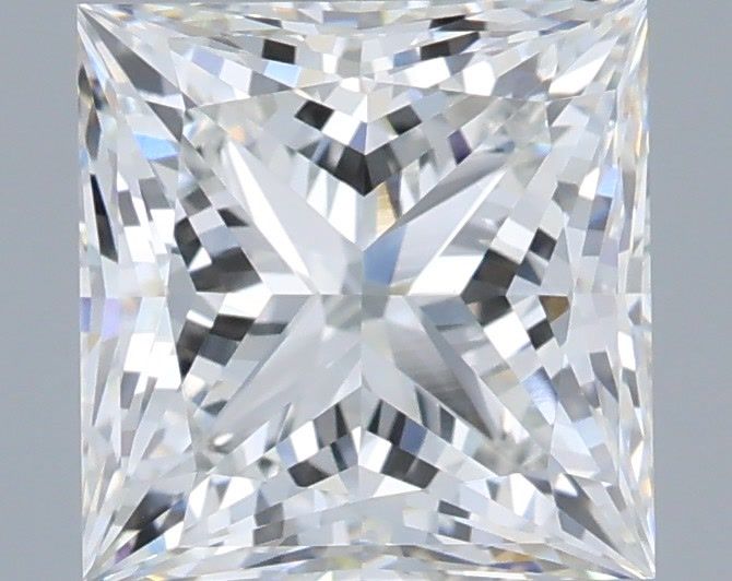 2.57 Carat Princess Shaped, Very Good Cut, F Color, VVS2 Clarity, IGI Certified Lab Grown Diamond