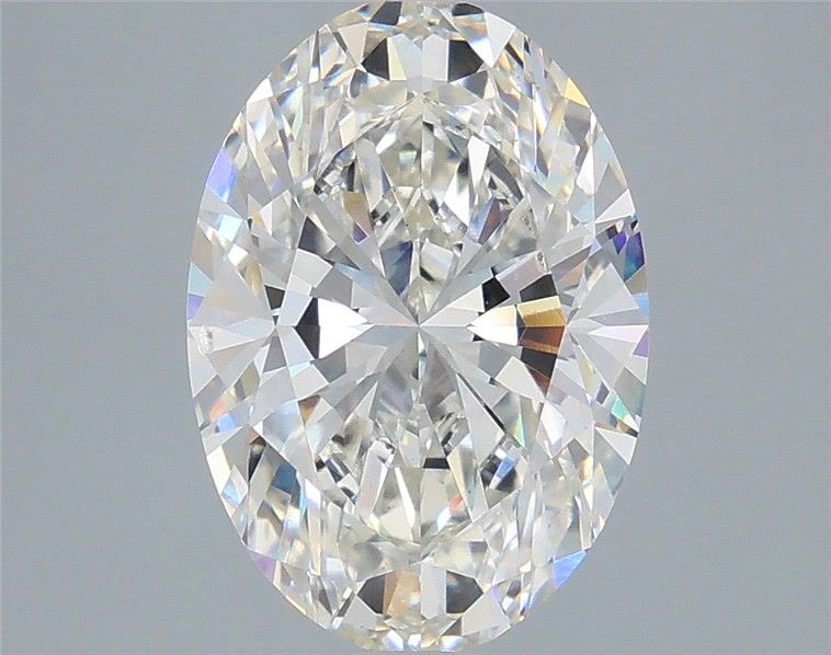 4.02 Carat Oval Shaped, Ideal Cut, G Color, VS2 Clarity, IGI Certified Lab Grown Diamond