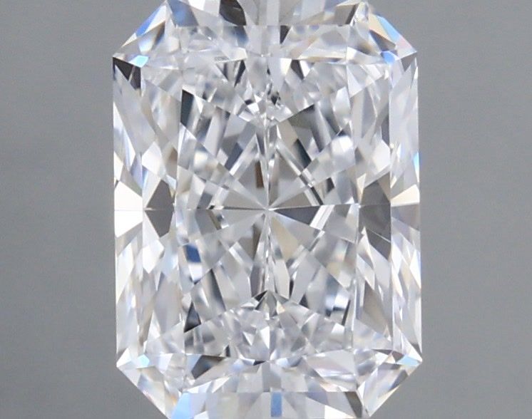 1.06 Carat Radiant Shaped, Ideal Cut, D Color, VVS2 Clarity, IGI Certified Lab Grown Diamond