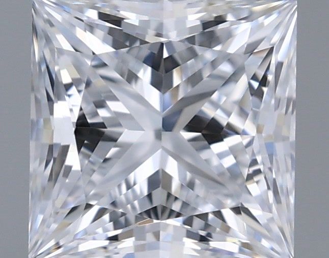 1.04 Carat Princess Shaped, Ideal Cut, D Color, VVS2 Clarity, IGI Certified Lab Grown Diamond