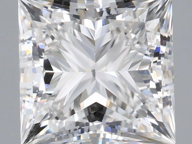 1.83 Carat Princess Shaped, Ideal Cut, F Color, VVS2 Clarity, IGI Certified Lab Grown Diamond