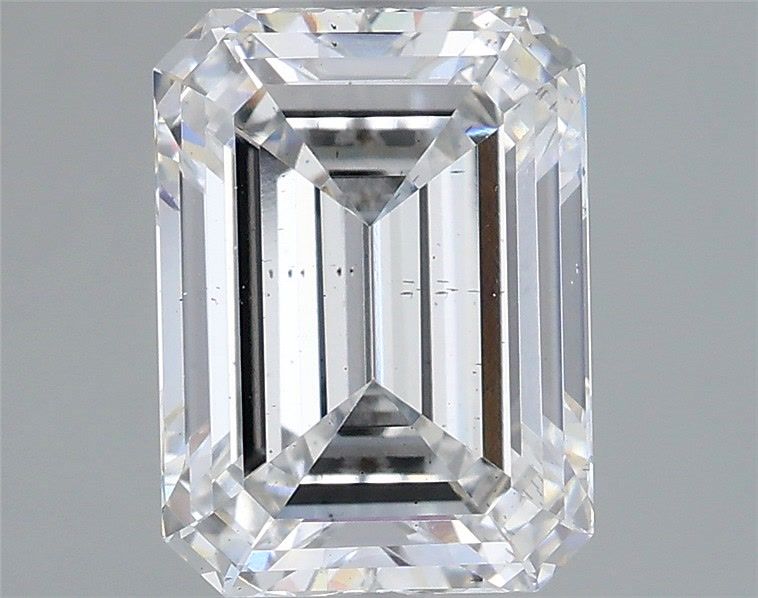 2.57 Carat Emerald Shaped, Ideal Cut, F Color, SI1 Clarity, IGI Certified Lab Grown Diamond