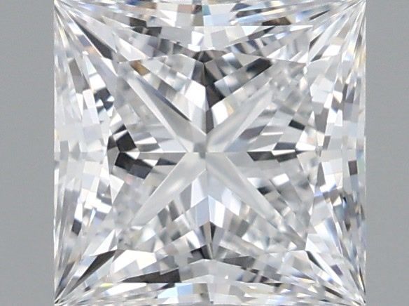 1.24 Carat Princess Shaped, Ideal Cut, D Color, VVS2 Clarity, IGI Certified Lab Grown Diamond