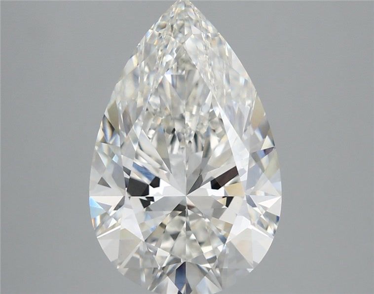 4.57 Carat Pear Shaped, Very Good Cut, G Color, VVS2 Clarity, IGI Certified Lab Grown Diamond