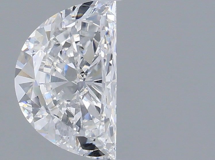 1.00 Carat Half Moon Shaped, Very Good Cut, D Color, VS1 Clarity, IGI Certified Lab Grown Diamond