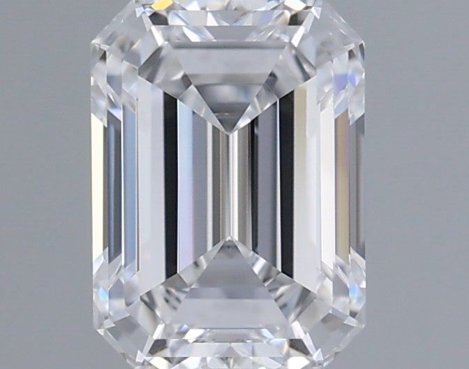 0.97 Carat Emerald Shaped, Ideal Cut, D Color, VVS1 Clarity, IGI Certified Lab Grown Diamond