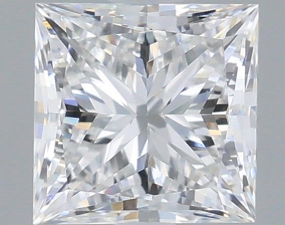 1.04 Carat Princess Shaped, Very Good Cut, E Color, VVS2 Clarity, IGI Certified Lab Grown Diamond
