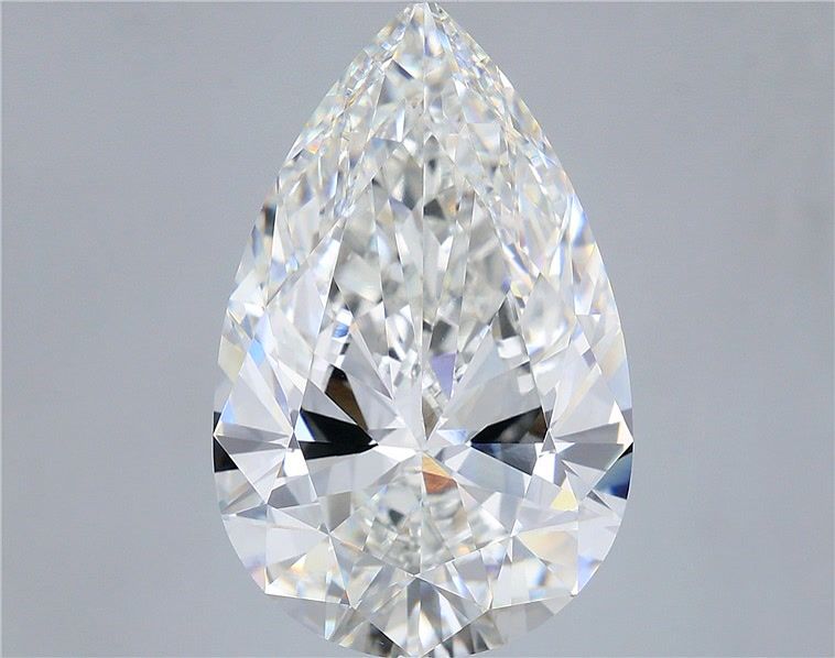 11.06 Carat Pear Shaped, Very Good Cut, F Color, VVS2 Clarity, IGI Certified Lab Grown Diamond
