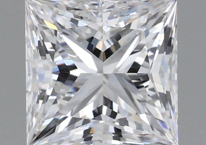 1.01 Carat Princess Shaped, Ideal Cut, E Color, VVS1 Clarity, IGI Certified Lab Grown Diamond