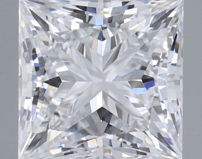 1.08 Carat Princess Shaped, Ideal Cut, D Color, VVS2 Clarity, IGI Certified Lab Grown Diamond