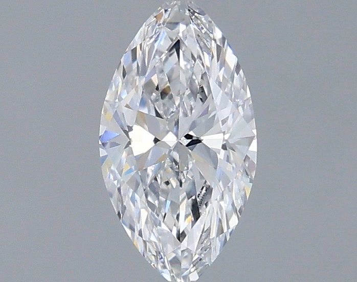 0.55 Carat Marquise Shaped, Very Good Cut, D Color, VVS2 Clarity, IGI Certified Lab Grown Diamond