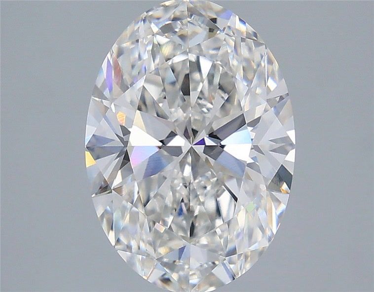 3.09 Carat Oval Shaped, Ideal Cut, G Color, VVS2 Clarity, IGI Certified Lab Grown Diamond