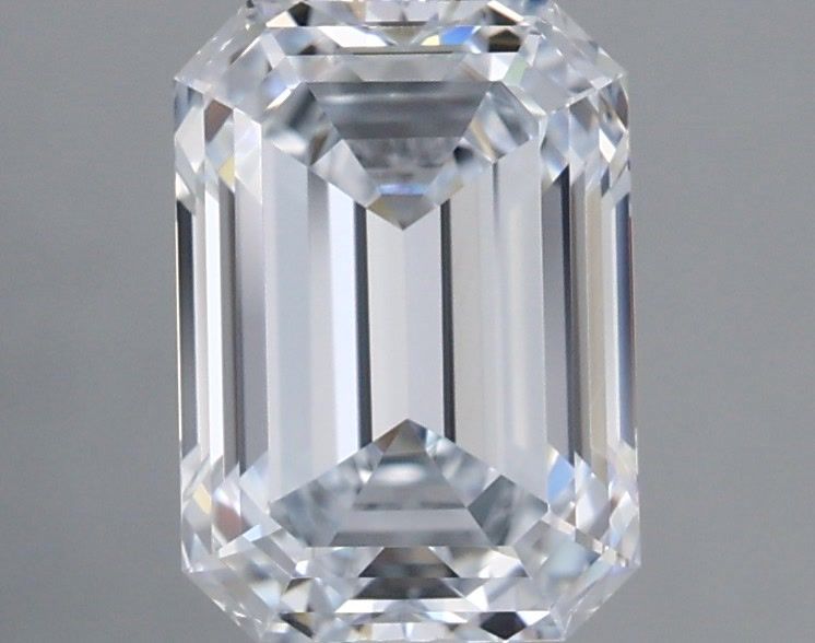 1.55 Carat Emerald Shaped, Ideal Cut, F Color, IF Clarity, IGI Certified Lab Grown Diamond