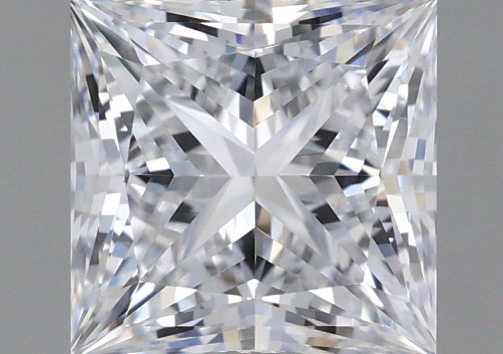 1.23 Carat Princess Shaped, Ideal Cut, D Color, IF Clarity, IGI Certified Lab Grown Diamond