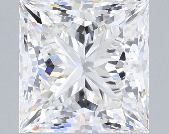 3.01 Carat Princess Shaped, Ideal Cut, F Color, VS2 Clarity, IGI Certified Lab Grown Diamond