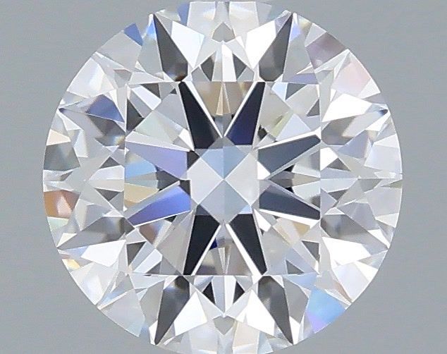 1.53 Carat Round Shaped, Ideal Cut, D Color, VVS2 Clarity, IGI Certified Lab Grown Diamond