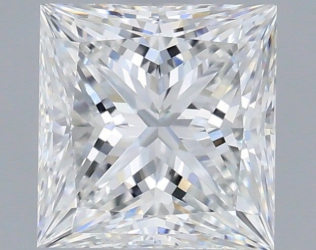 1.73 Carat Princess Shaped, Ideal Cut, E Color, IF Clarity, IGI Certified Lab Grown Diamond