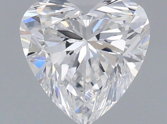 0.64 Carat Heart Shaped, Very Good Cut, D Color, VVS2 Clarity, IGI Certified Lab Grown Diamond