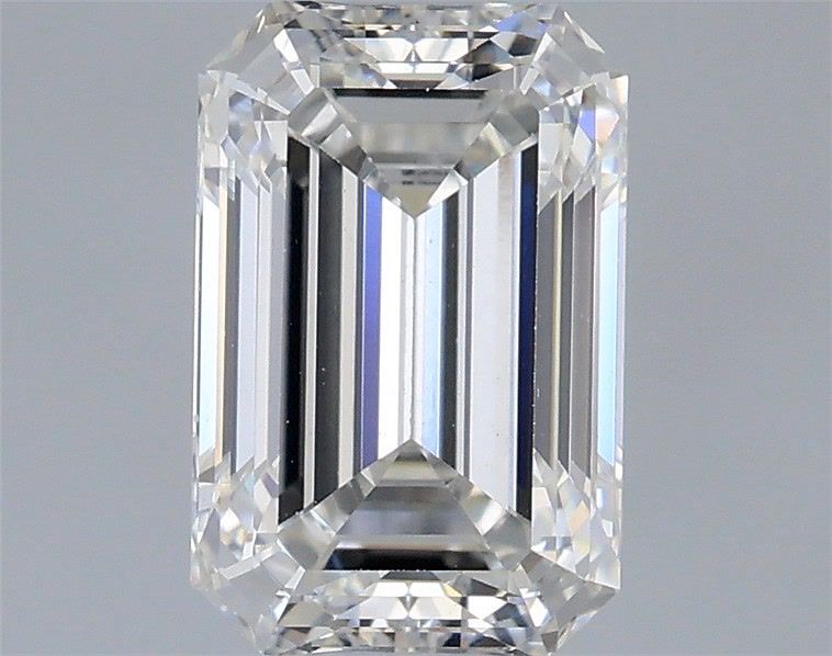 1.57 Carat Emerald Shaped, Ideal Cut, F Color, VS1 Clarity, IGI Certified Lab Grown Diamond