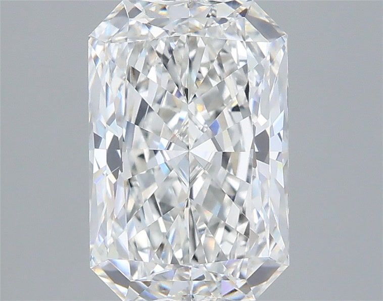 2.46 Carat Radiant Shaped, Very Good Cut, F Color, VVS2 Clarity, IGI Certified Lab Grown Diamond