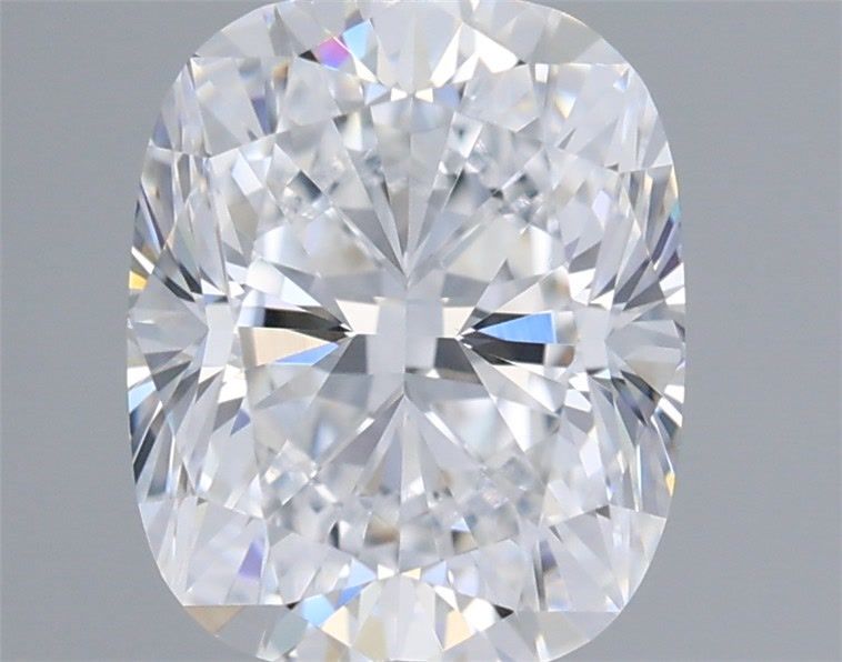 1.07 Carat Cushion Shaped, Ideal Cut, D Color, VVS2 Clarity, IGI Certified Lab Grown Diamond