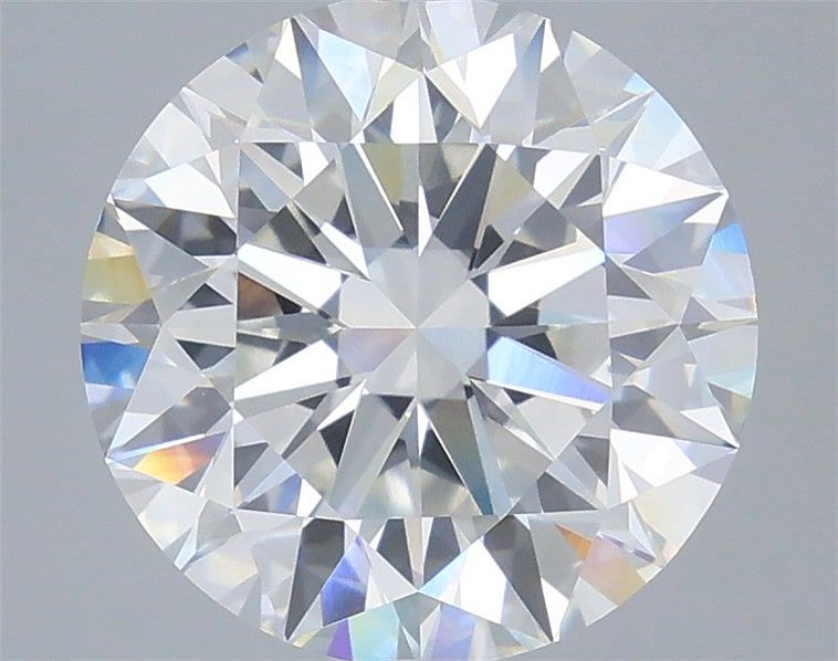 5.04 Carat Round Shaped, Ideal Cut, F Color, VVS2 Clarity, IGI Certified Lab Grown Diamond