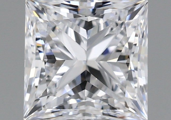 1.01 Carat Princess Shaped, Ideal Cut, D Color, VVS1 Clarity, IGI Certified Lab Grown Diamond