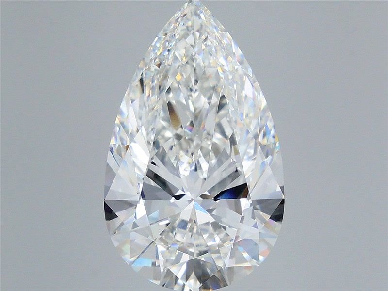 8.20 Carat Pear Shaped, Very Good Cut, F Color, VVS2 Clarity, IGI Certified Lab Grown Diamond