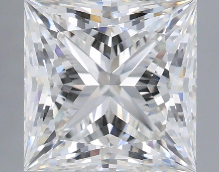 3.10 Carat Princess Shaped, Ideal Cut, G Color, VVS1 Clarity, IGI Certified Lab Grown Diamond