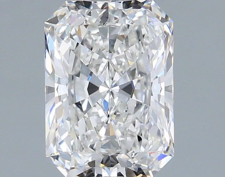 1.53 Carat Radiant Shaped, Very Good Cut, E Color, VVS2 Clarity, IGI Certified Lab Grown Diamond