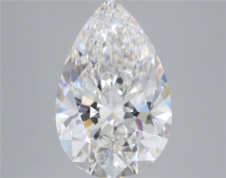 4.57 Carat Pear Shaped, Very Good Cut, E Color, VS1 Clarity, IGI Certified Lab Grown Diamond