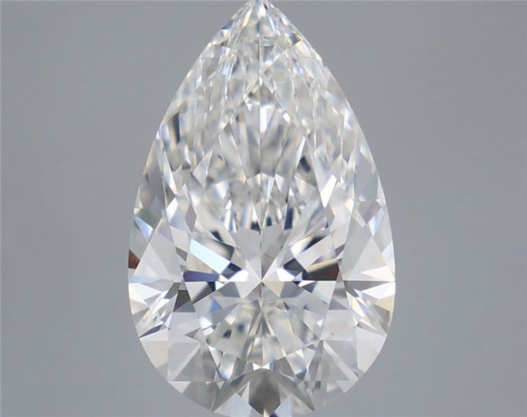 4.57 Carat Pear Shaped, Very Good Cut, F Color, VVS2 Clarity, IGI Certified Lab Grown Diamond