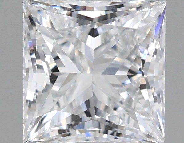 0.92 Carat Princess Shaped, Ideal Cut, D Color, VVS2 Clarity, IGI Certified Lab Grown Diamond