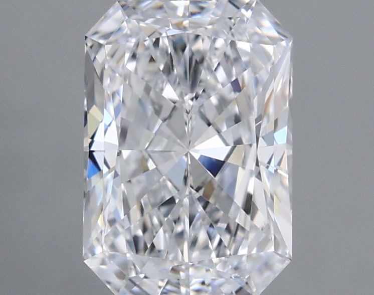 1.04 Carat Radiant Shaped, Ideal Cut, D Color, VVS2 Clarity, IGI Certified Lab Grown Diamond