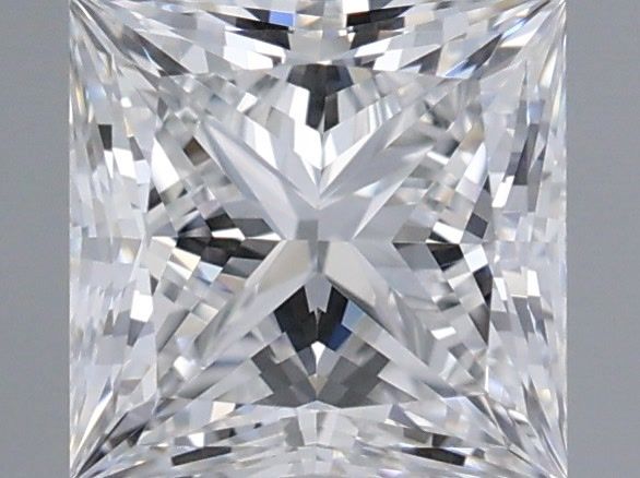 1.04 Carat Princess Shaped, Ideal Cut, D Color, VVS2 Clarity, IGI Certified Lab Grown Diamond