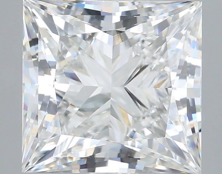 3.42 Carat Princess Shaped, Very Good Cut, E Color, VVS2 Clarity, IGI Certified Lab Grown Diamond