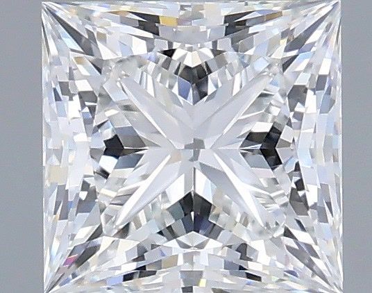 1.27 Carat Princess Shaped, Ideal Cut, E Color, VVS1 Clarity, IGI Certified Lab Grown Diamond