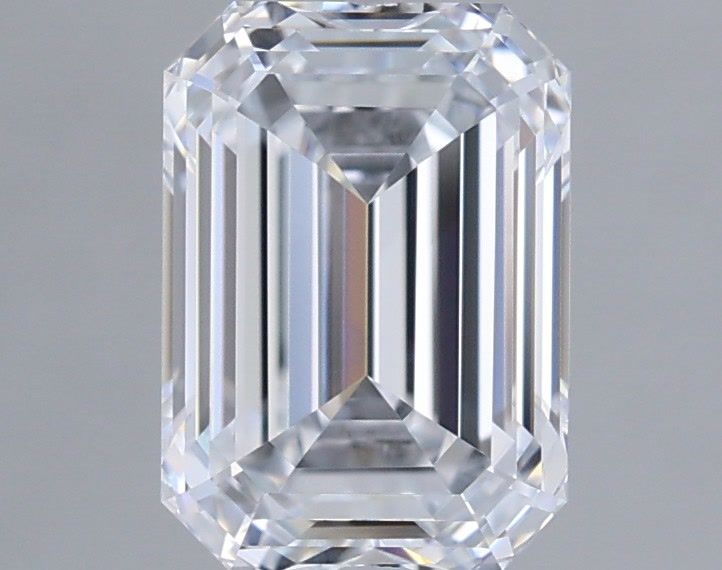 1.54 Carat Emerald Shaped, Ideal Cut, E Color, VVS1 Clarity, IGI Certified Lab Grown Diamond