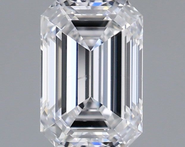 1.03 Carat Emerald Shaped, Ideal Cut, D Color, SI1 Clarity, IGI Certified Lab Grown Diamond