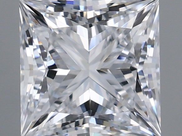 1.07 Carat Princess Shaped, Ideal Cut, D Color, VVS1 Clarity, IGI Certified Lab Grown Diamond