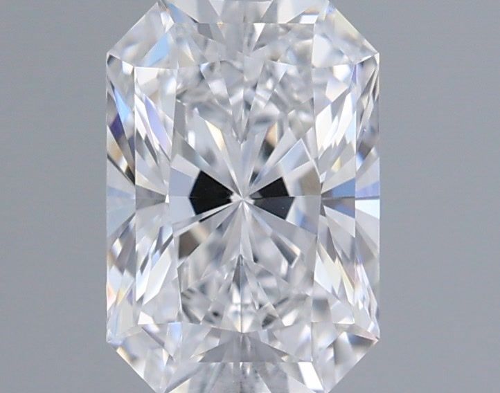 0.97 Carat Radiant Shaped, Very Good Cut, D Color, VVS2 Clarity, IGI Certified Lab Grown Diamond