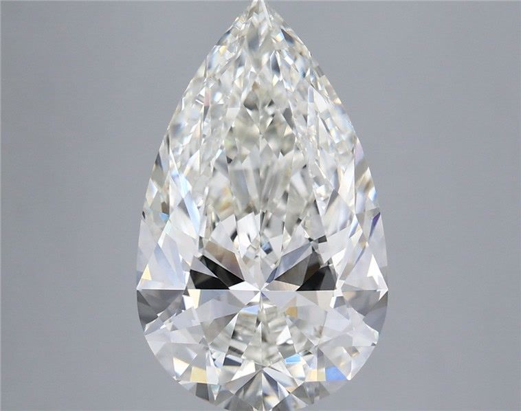 4.42 Carat Pear Shaped, Very Good Cut, G Color, VVS2 Clarity, IGI Certified Lab Grown Diamond
