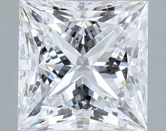 1.22 Carat Princess Shaped, Ideal Cut, D Color, VVS2 Clarity, IGI Certified Lab Grown Diamond