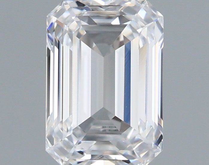 1.08 Carat Emerald Shaped, Excellent Cut, D Color, VVS2 Clarity, IGI Certified Lab Grown Diamond