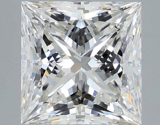 4.04 Carat Princess Shaped, Ideal Cut, G Color, VS2 Clarity, IGI Certified Lab Grown Diamond
