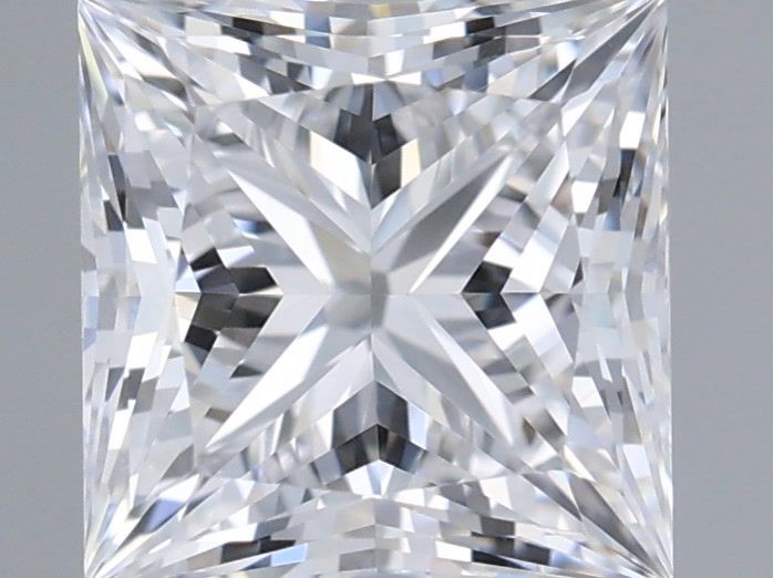 1.04 Carat Princess Shaped, Ideal Cut, D Color, VS1 Clarity, IGI Certified Lab Grown Diamond