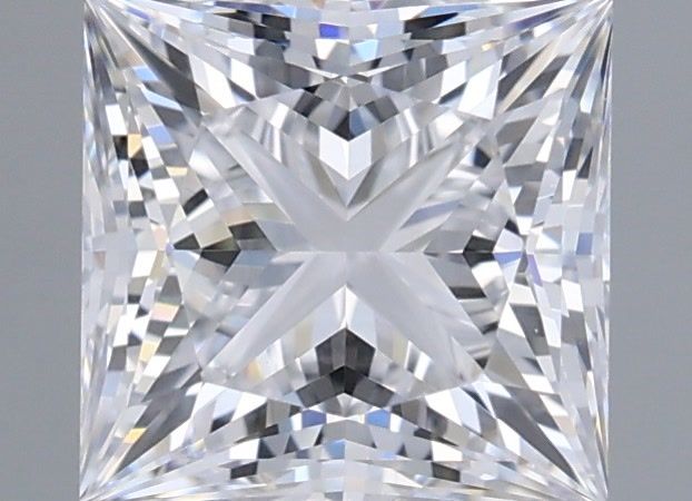 1.28 Carat Princess Shaped, Ideal Cut, D Color, VVS1 Clarity, IGI Certified Lab Grown Diamond