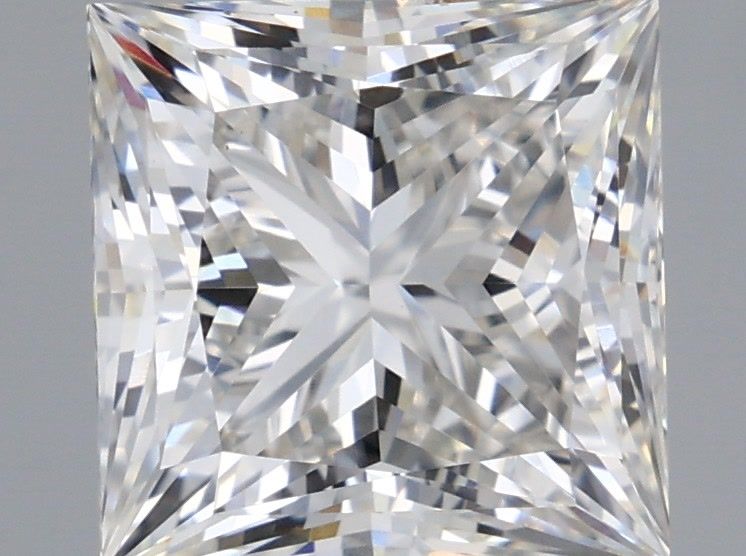 2.11 Carat Princess Shaped, Ideal Cut, G Color, VS1 Clarity, IGI Certified Lab Grown Diamond