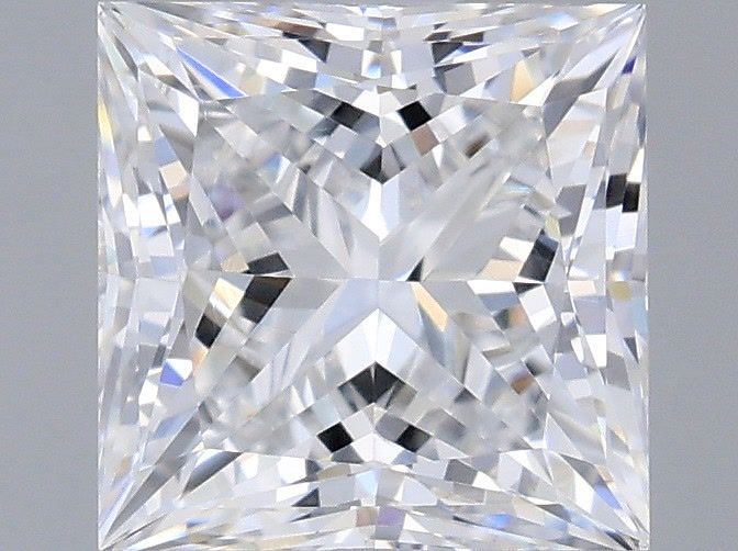 1.07 Carat Princess Shaped, Very Good Cut, D Color, VVS2 Clarity, IGI Certified Lab Grown Diamond